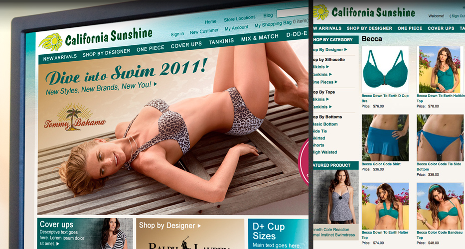 ecommerce clothing company website design