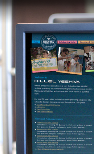Jewish School Website Design