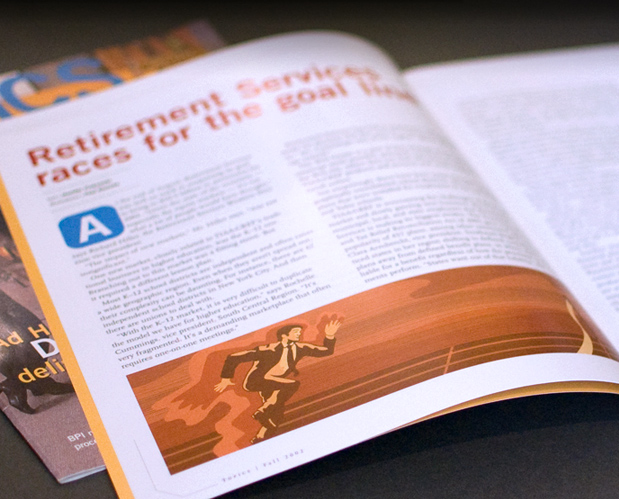 Topics magazine editorial illustration