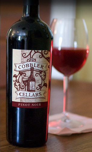 wine label design and illustration